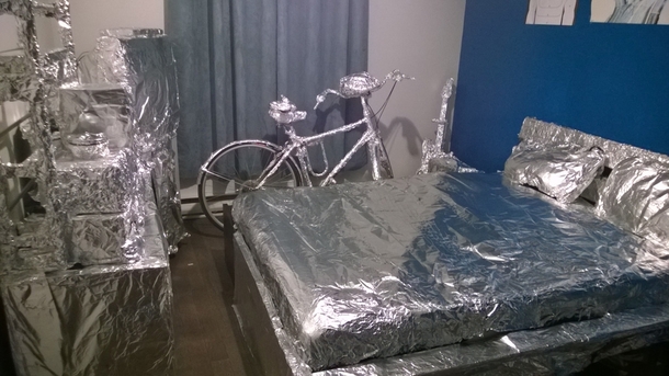 Pic #3 - I foiled my twins bedroom while he was on vacation