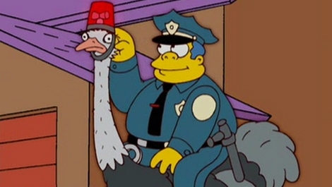 Pic #4 - Chief Wiggum at his stupide I mean finest yes finest
