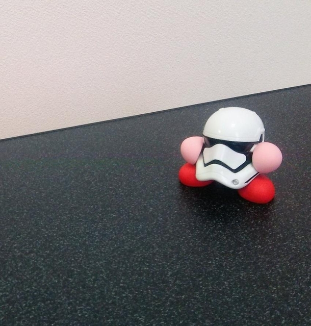 Pic #4 - Kirby swallows a Stormtrooper