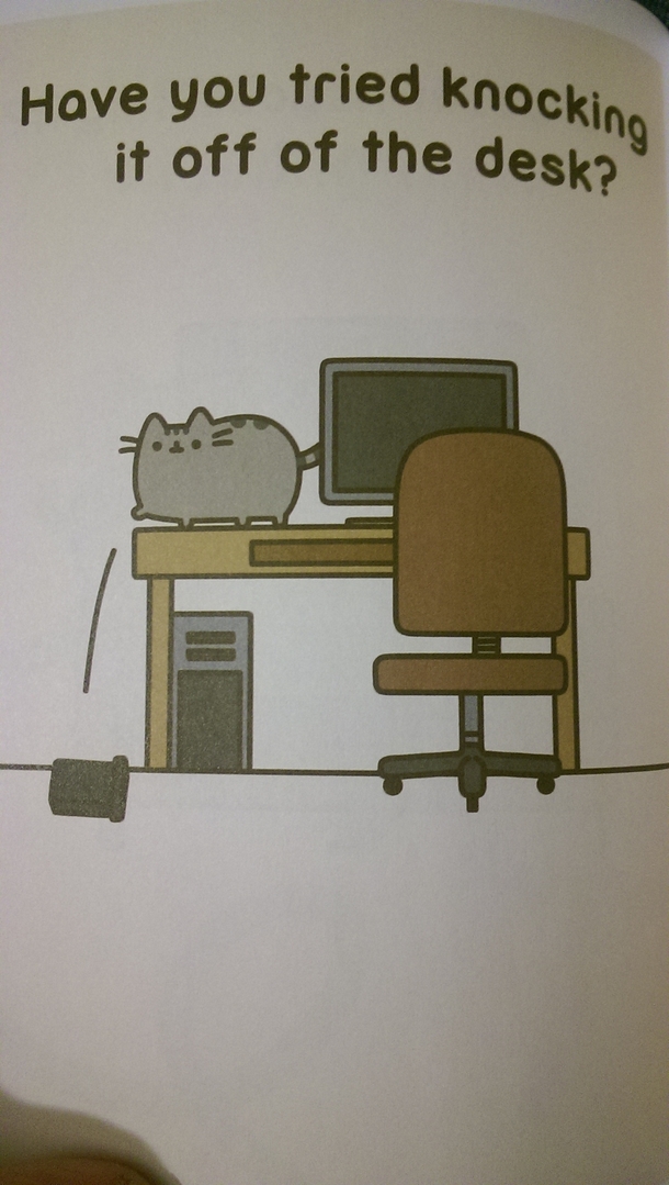 Pic #4 - My daughters book includes tech support tips for cats