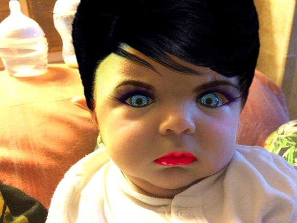 Pic #4 - Used a make up app on my  week old son