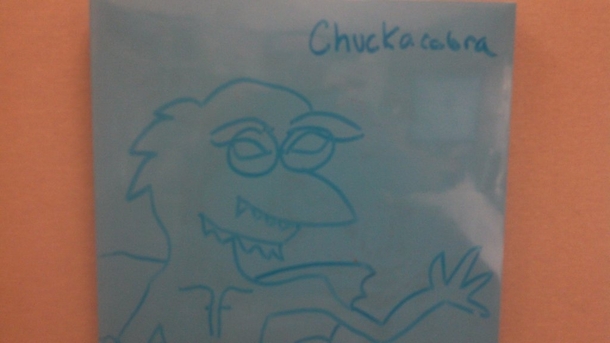 Pic #52 - Every week I draw a new version of my co-worker on his dry erase board He is a quiet  year old man and doesnt really know how to feel about this