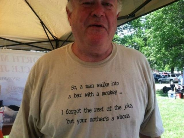 Pic #7 - Old people wearing funny shirts