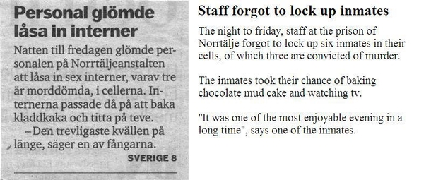 Prison Brutality in Sweden