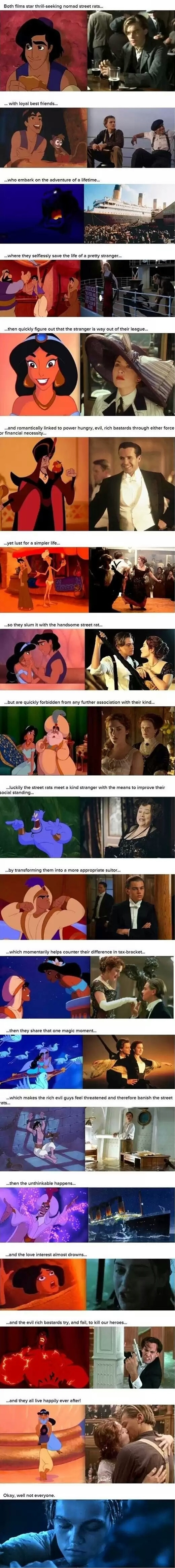 Proof that Aladdin and Titanic are basically the same movie