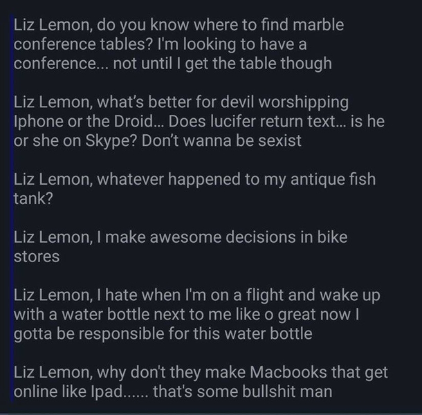 Put Liz Lemon before Kanyes tweets and try not to imagine Tracy Jordan
