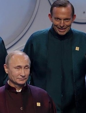 Putin and the PM of Australia at APEC yesterday look like Star Trek villains
