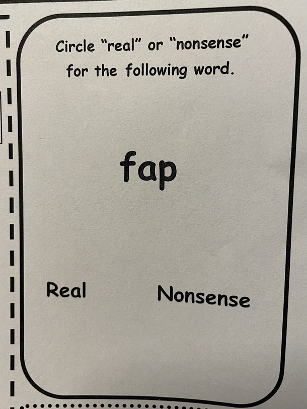 Question on my first graders take-home worksheet from today