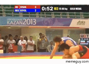 Ridiculous Back-Flip Escape in Freestyle Wrestling