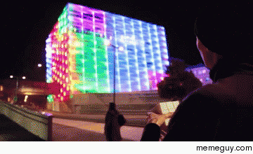 Rubiks Cube Building Facade