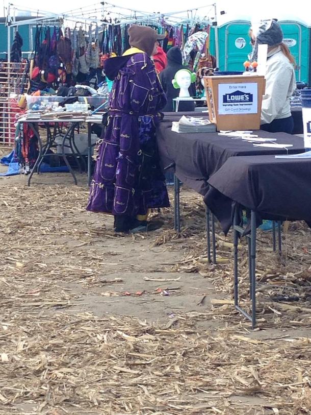 Saw this lady with a robe made completely out of Crown Royal bags