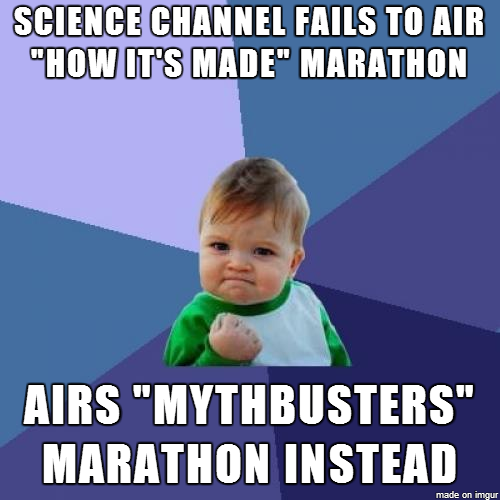 Science Channel Screwed up the Labor Day Marathon