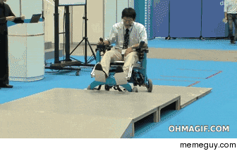 Scientists are developing wheelchairs that are capable of climbing up steps