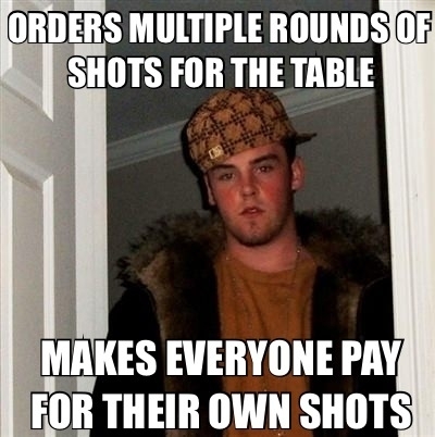 Scumbag co-worker wanted to celebrate his resignation