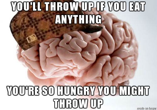 Scumbag hungover brain