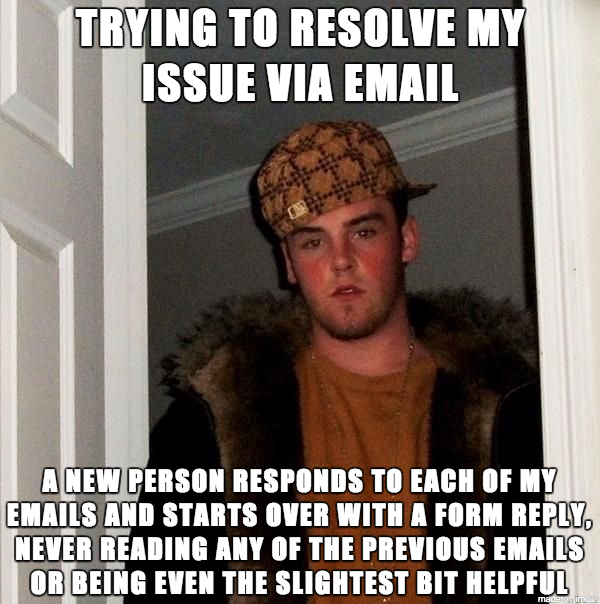 Scumbag Sprint email support