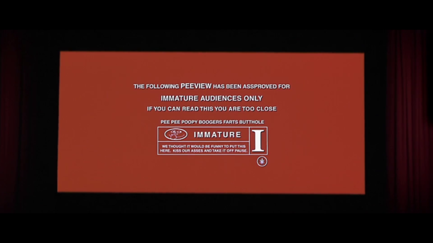 Seen Scary Movie  for Halloween once again after all of those years it still suprised me paused the cinema intro scene seen this for the first time after  years