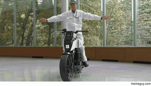 Self-balancing motorcycle prototype