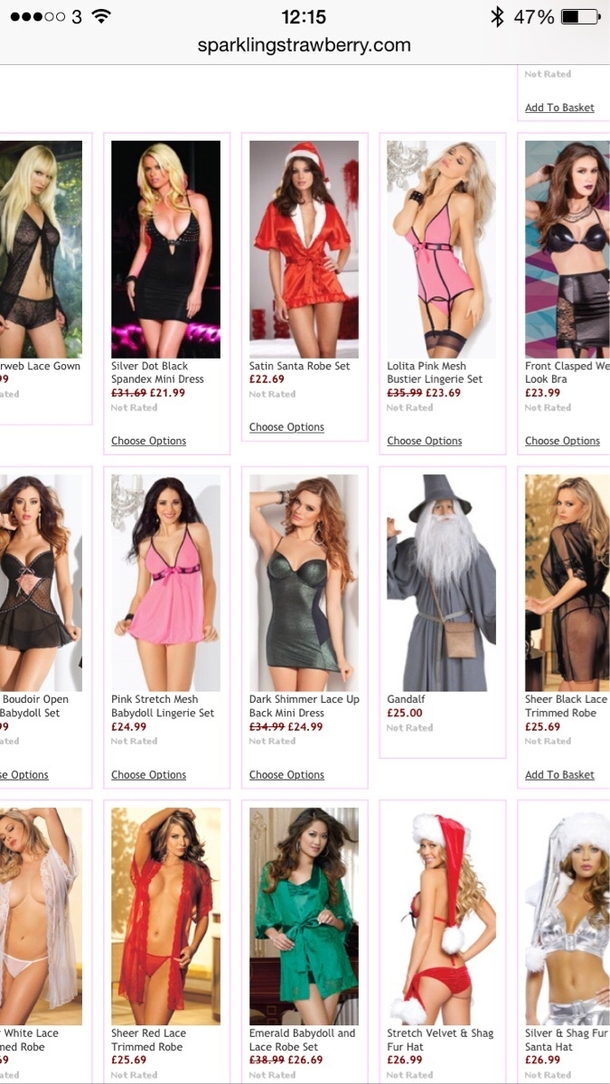 Shopping for Valentines lingerie One of these is not like the others