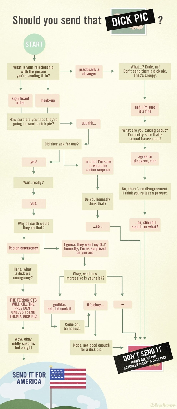 Should you send that dick pic CollegeHumor