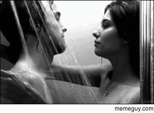 Showering with someone