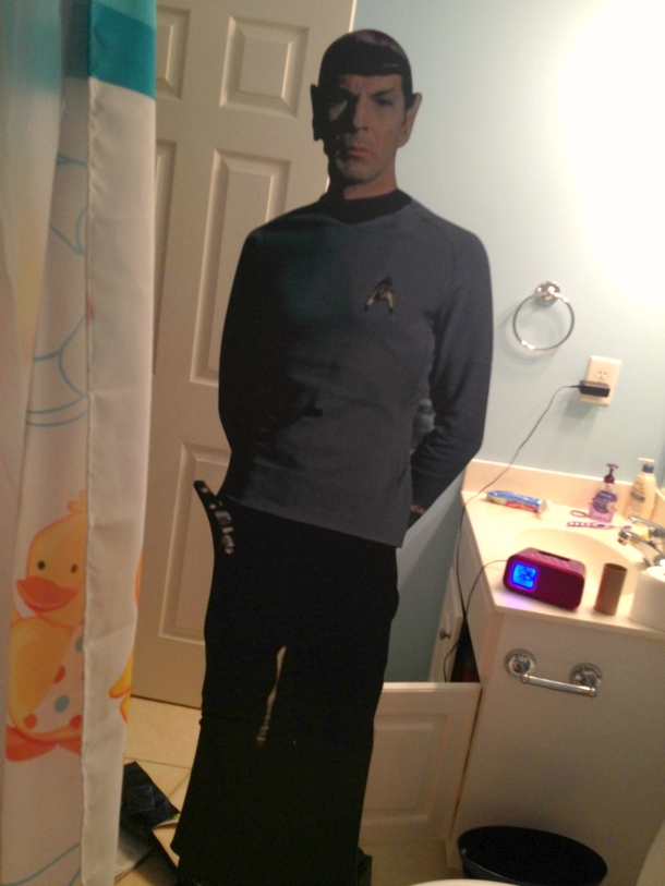Sister snuck this into my bathroom while I was in the shower Never been so scared in my life