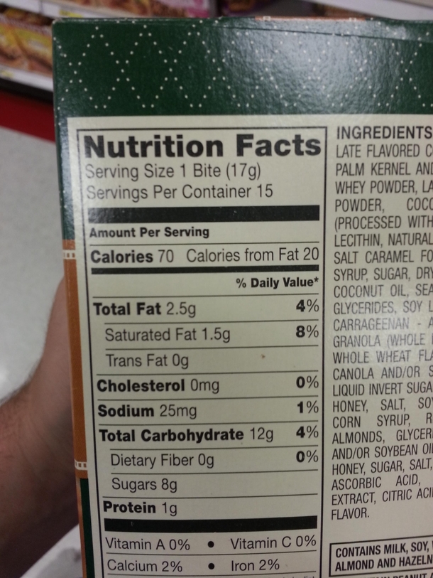 Smallest possible serving size has arrived