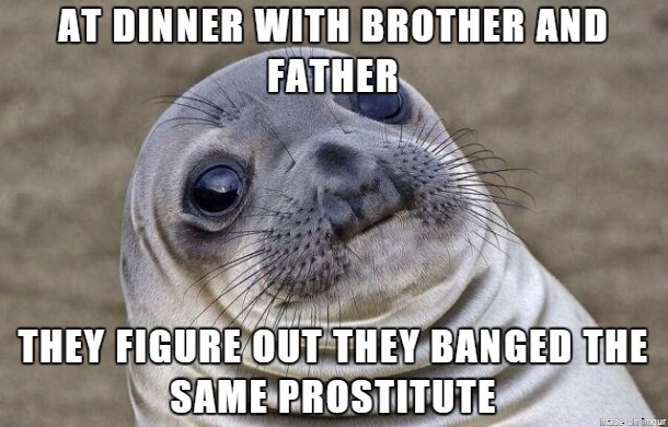 So my buddy shared his Awkward Moment with me
