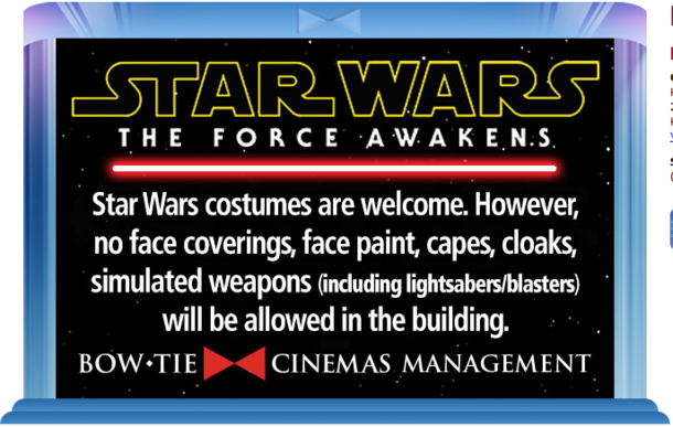 So no Star Wars costumes then