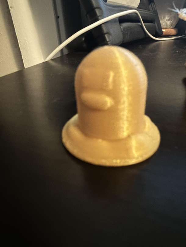 Some goofy D printed digglet I made