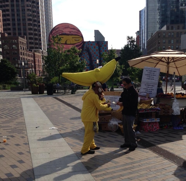 Sometimes you think whats this guy selling Not this guy this guy sells bananas
