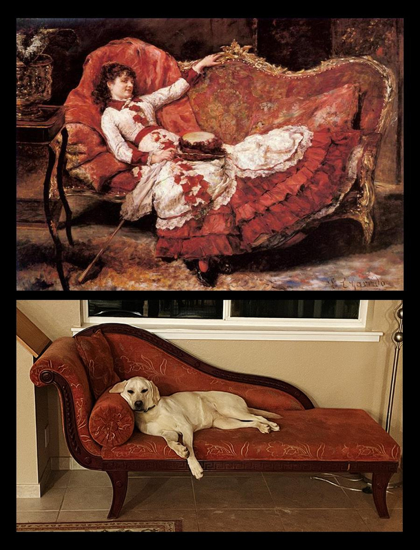 Soul Mates Victorian Lady and Poppy the Puppy
