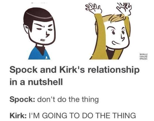 Spock and Kirk in a nutshell
