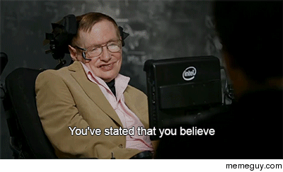 Stephen Hawking and John Oliver 
