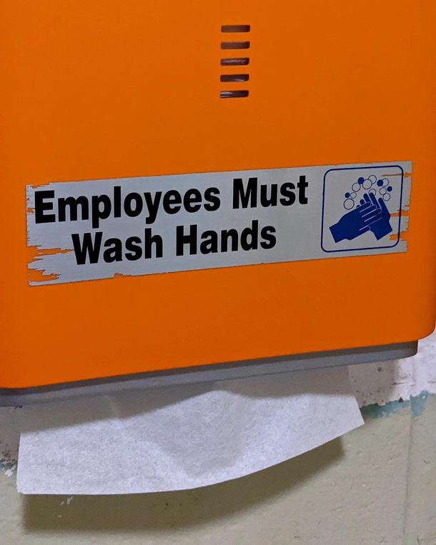 Stood here waiting forever and no employee came to wash my hands