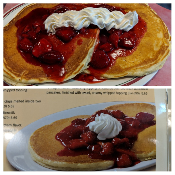Strawberries and Cream pancakes