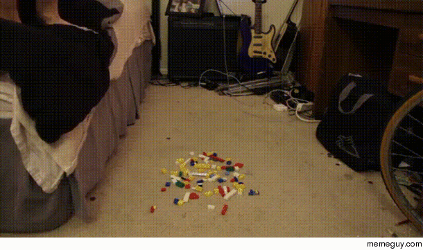 Suicide by legos Man attempts to take his own life 