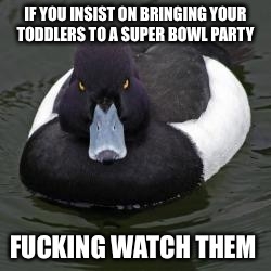 Super Bowl parties arent free daycare