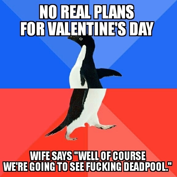 Talking to the wife about valentines day when she drops this on me