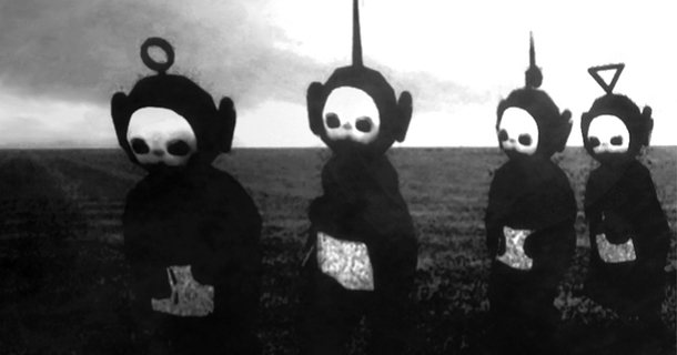 Teletubbies In Black amp White Look Like A Horror Show