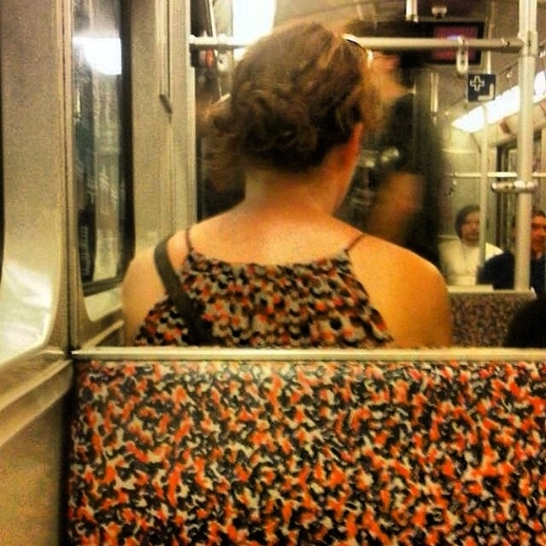 That awkward moment when you take fashion advice from the public trains