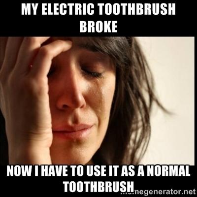 That moment of panic when I thought I couldnt clean my teeth