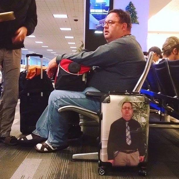 Thats one way to not lose your luggage