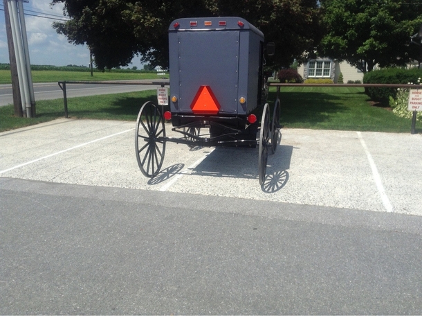 The Amish have asshole parkers too