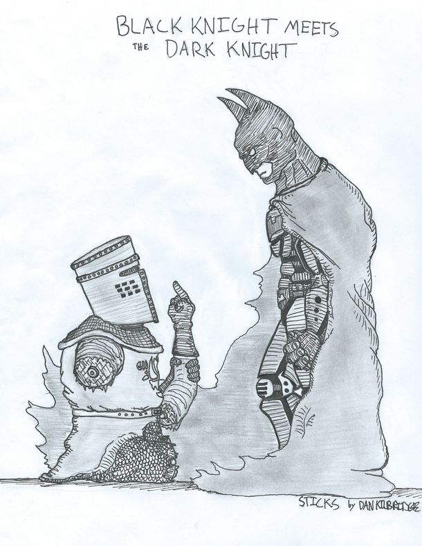 The Black Knight Meets the Dark Knight
