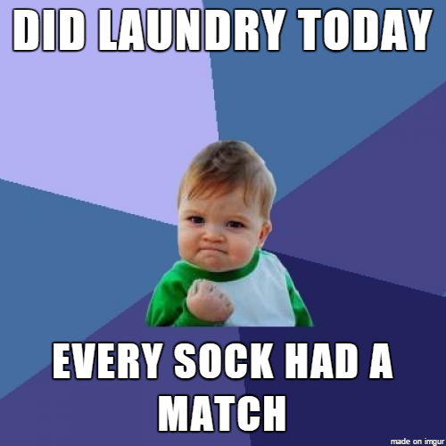 The chores gods have smiled upon me this day