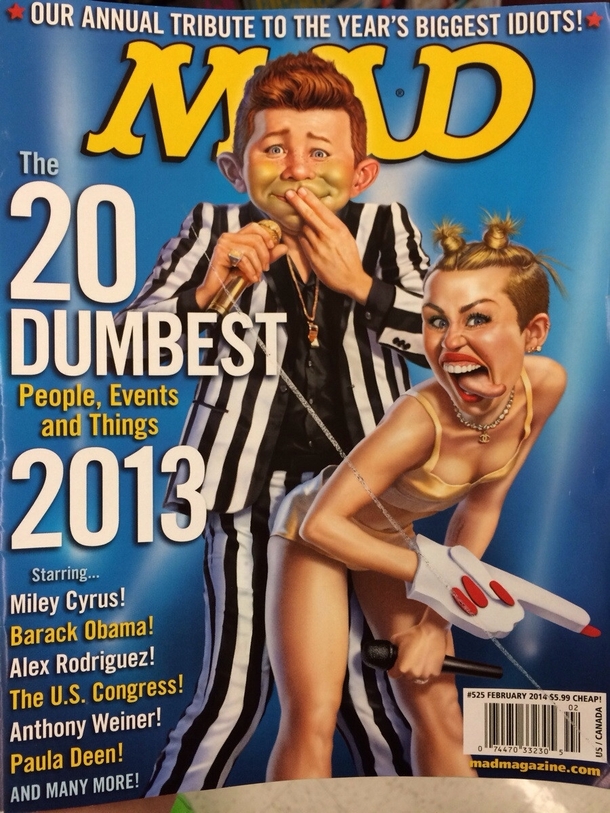 The cover of the new Mad magazine