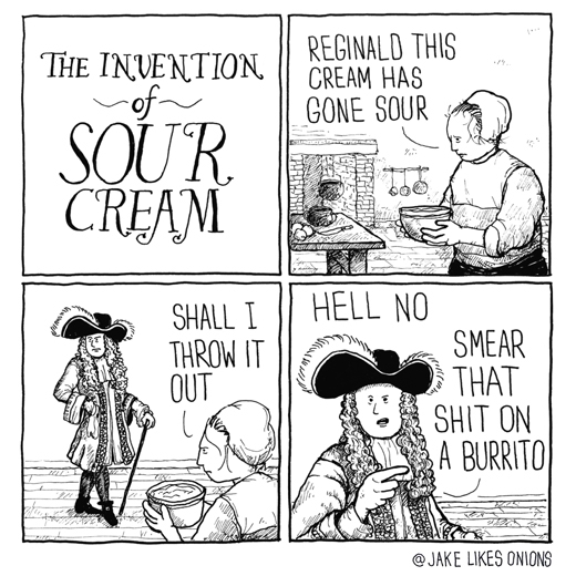 the invention of sour cream