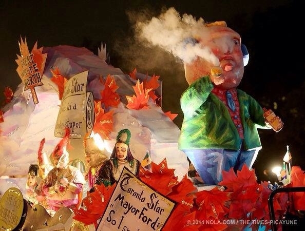 The Rob Ford Float at Mardi Gras this year
