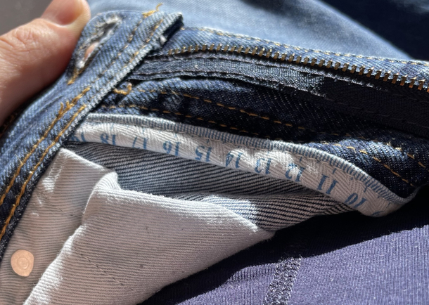 The seam on the inside of my jeans has a ruler you know what for